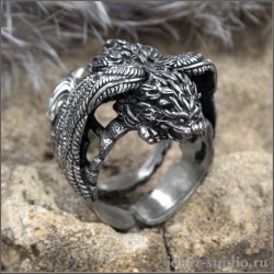 ЛЕВ ~ УНИКАЛЬНОЕ КОЛЬЦО С МИФИЧЕСКИМ КРЫЛАТЫМ ЛЬВОМ ЮВЕЛИРНОЕ УКРАШЕНИЕ В СТИЛЕ ФЕНТЕЗИ