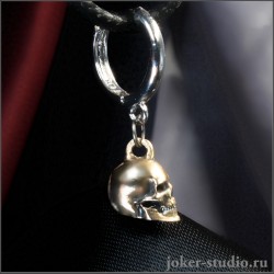 МОНОСЕРЬГА с ЧЕРЕПОМ ЮВЕЛИРНАЯ БИЖУТЕРИЯ СЕРЬГИ МУЖСКИЕ и ЖЕНСКИЕ