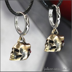 СЕРЬГИ КОНГО ЧЕРЕП С РОЗОЙ ЮВЕЛИРНАЯ БИЖУТЕРИЯ В ГОТИЧЕСКОМ СТИЛЕ ТЕРРАРИЯ